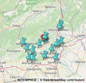 Mappa Via Alessandro de Toffoli, 31010 Farra di Soligo TV, Italia (11.235)