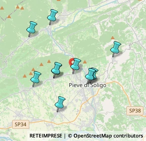 Mappa Via Alessandro de Toffoli, 31010 Farra di Soligo TV, Italia (3.28636)