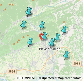 Mappa Via Alessandro de Toffoli, 31010 Farra di Soligo TV, Italia (3.415)