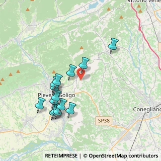 Mappa Via Federa, 31020 Refrontolo TV, Italia (3.8)