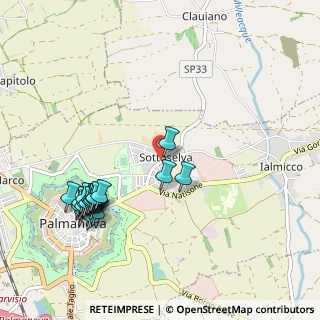 Mappa Via Guglielmo Marconi, 33057 Palmanova UD, Italia (1.135)