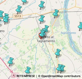 Mappa Via Solitaria, 33078 San Vito al Tagliamento PN, Italia (5.9405)