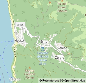 Mappa Via Cavaliere Pompeo Schiavio, 22020 Nesso CO, Italia (0.71739)
