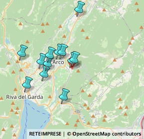 Mappa Via Benaco, 38062 Arco TN, Italia (3.11833)