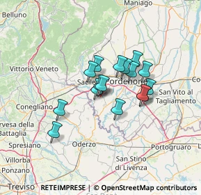 Mappa Via Pra', 33070 Brugnera PN, Italia (9.36125)