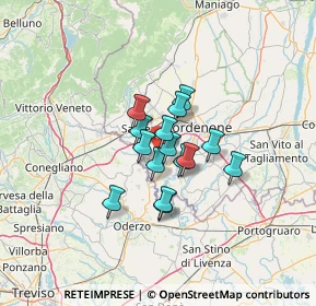 Mappa Via Pra', 33070 Brugnera PN, Italia (7.97333)