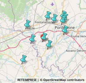 Mappa Via Pra', 33070 Brugnera PN, Italia (7.10545)