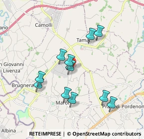 Mappa Via Pra', 33070 Brugnera PN, Italia (1.70909)