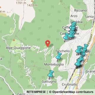 Mappa Via Alpe Quaggione KM 2.2, 28881 Casale Corte Cerro VB, Italia (1.336)