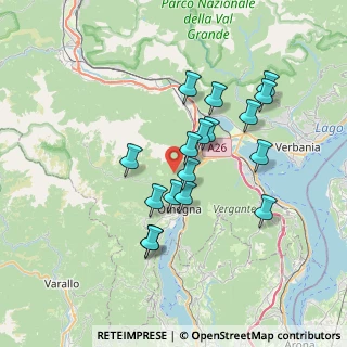 Mappa Via Alpe Quaggione KM 2.2, 28881 Casale Corte Cerro VB, Italia (6.22529)