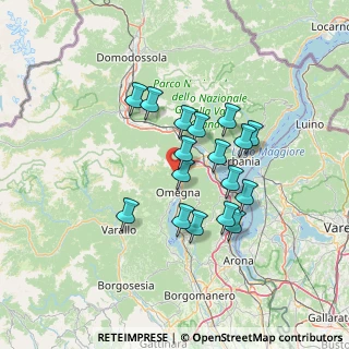 Mappa Via Alpe Quaggione KM 2.2, 28881 Casale Corte Cerro VB, Italia (11.2)