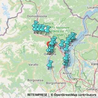 Mappa Via Alpe Quaggione KM 2.2, 28881 Casale Corte Cerro VB, Italia (10.9745)