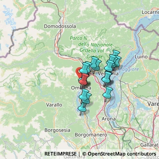 Mappa Via Alpe Quaggione KM 2.2, 28881 Casale Corte Cerro VB, Italia (9.307)