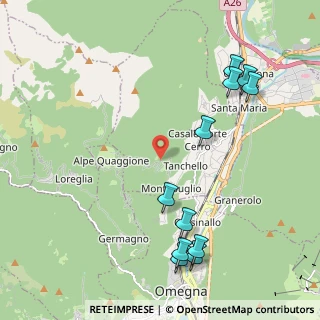 Mappa Via Alpe Quaggione KM 2.2, 28881 Casale Corte Cerro VB, Italia (2.48455)