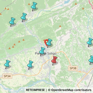 Mappa Via Rivette, 31053 Pieve di Soligo TV, Italia (6.03273)