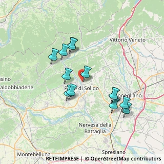 Mappa Via Rivette, 31053 Pieve di Soligo TV, Italia (6.64077)
