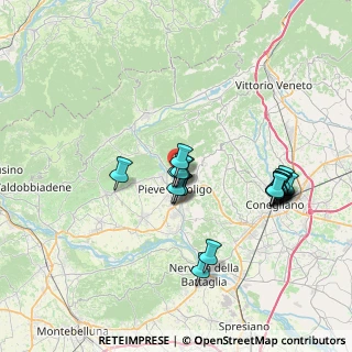 Mappa Via Rivette, 31053 Pieve di Soligo TV, Italia (6.9005)