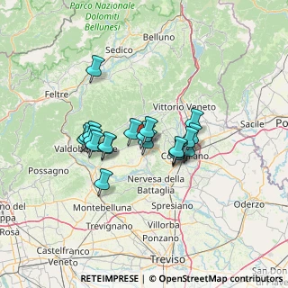 Mappa Via Rivette, 31053 Pieve di Soligo TV, Italia (10.1775)