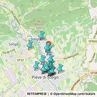Mappa Via Rivette, 31053 Pieve di Soligo TV, Italia (0.966)