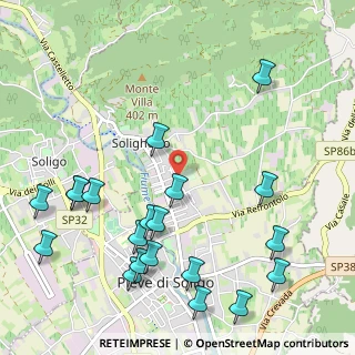 Mappa Via Rivette, 31053 Pieve di Soligo TV, Italia (1.296)