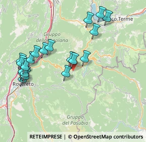 Mappa 38064 Folgaria TN, Italia (8.3655)