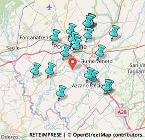 Mappa Strada Regionale, 33082 Azzano Decimo PN, Italia (6.7655)