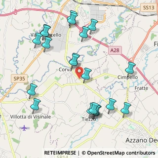 Mappa Strada Regionale, 33082 Azzano Decimo PN, Italia (2.298)