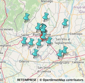 Mappa Via Tiezzo, 33082 Azzano Decimo PN, Italia (10.38063)