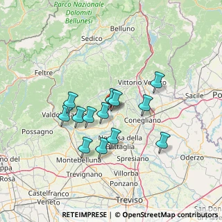 Mappa Via Monte Marmolada, 31053 Pieve di Soligo TV, Italia (11.24846)