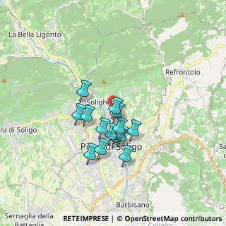 Mappa Via Monte Marmolada, 31053 Pieve di Soligo TV, Italia (1.29929)