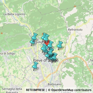 Mappa Via Monte Marmolada, 31053 Pieve di Soligo TV, Italia (1.13867)