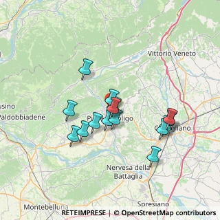 Mappa Via Monte Marmolada, 31053 Pieve di Soligo TV, Italia (6.02733)