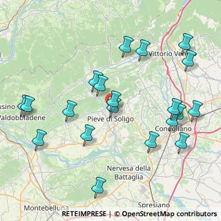 Mappa Via Monte Marmolada, 31053 Pieve di Soligo TV, Italia (9.181)