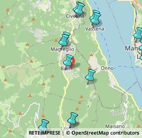 Mappa Via delle Rimembranze, 22030 Barni CO, Italia (3.027)