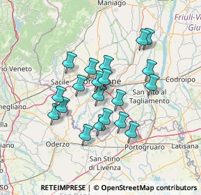 Mappa Via degli Artigiani, 33082 Azzano Decimo PN, Italia (11.3185)