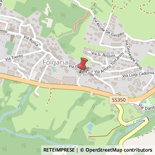 Mappa Via Emilio Colpi, 116/a, 38064 Folgaria, Trento (Trentino-Alto Adige)