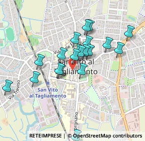 Mappa Via Guglielmo Marconi, 33078 San Vito al Tagliamento PN, Italia (0.402)