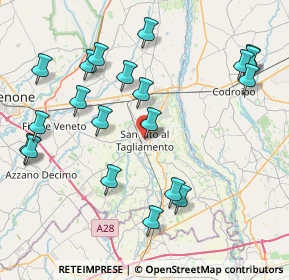 Mappa Via Guglielmo Marconi, 33078 San Vito al Tagliamento PN, Italia (9.128)