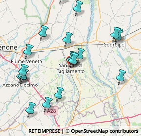 Mappa Via Guglielmo Marconi, 33078 San Vito al Tagliamento PN, Italia (8.7305)