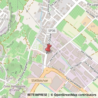 Mappa Via Dante Alighieri,  1, 38062 Arco, Trento (Trentino-Alto Adige)
