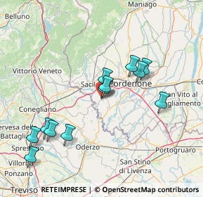 Mappa Via Ungaresca, 33070 Brugnera PN, Italia (14.5375)