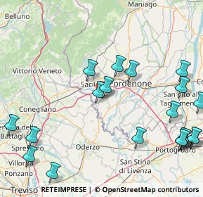 Mappa Via Ungaresca, 33070 Brugnera PN, Italia (21.8875)