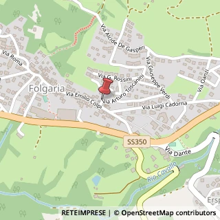 Mappa Via A. Toscanini, 8, 38064 Folgaria, Trento (Trentino-Alto Adige)