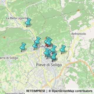 Mappa Via San Gallet, 31053 Pieve di Soligo TV, Italia (1.2125)