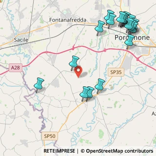 Mappa Via Prata, 33070 Brugnera PN, Italia (5.91)
