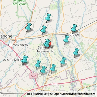 Mappa Via Angelo Cristofoli, 33078 San Vito al Tagliamento PN, Italia (7.64722)