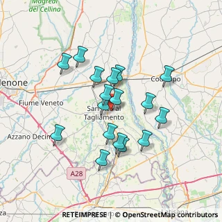 Mappa Via Angelo Cristofoli, 33078 San Vito al Tagliamento PN, Italia (5.95647)