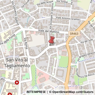 Mappa Via Anton Lazzaro Moro, 85, 33078 San Vito al Tagliamento, Pordenone (Friuli-Venezia Giulia)