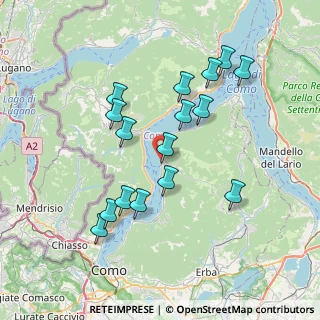 Mappa Via Borgovecchio, 22020 Nesso CO, Italia (7.06813)