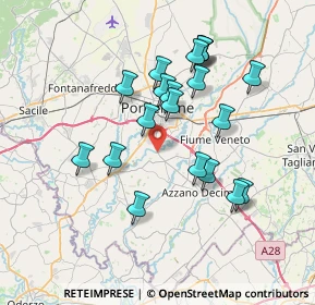Mappa Via Chiesa, 33082 Azzano Decimo PN, Italia (6.673)